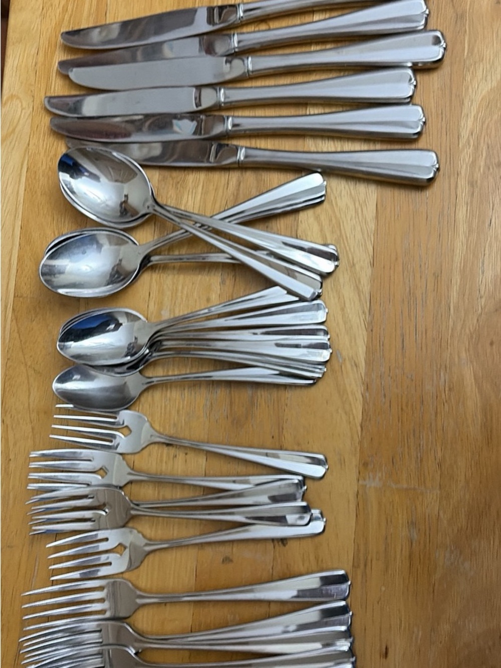 Vintage Oneida Gala Stainless Steel Flatware Set in Silver